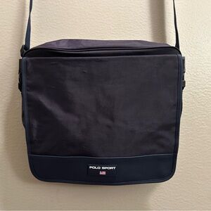 Vintage Polo Sport by Ralph Lauren Vinyl Messenger Bag